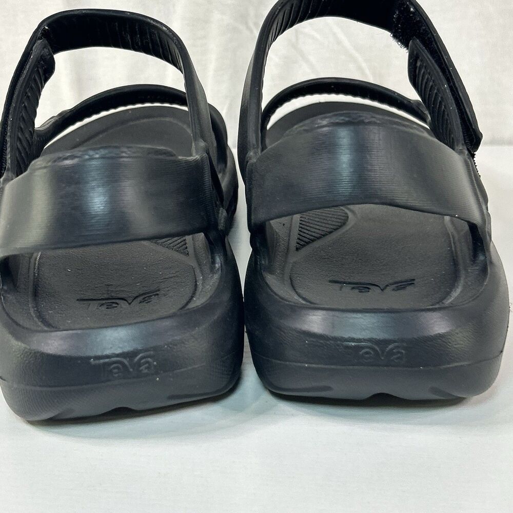 Teva Black Hurricane Drift Light Rubber Sandal Sizes Men 9 Women 11 - Picture 4 of 7